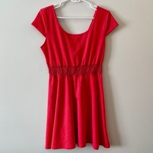 Xhilaration Knee length dress pink/red color